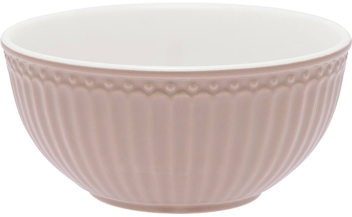GreenGate Porcelánová miska Alice Hazelnut Brown