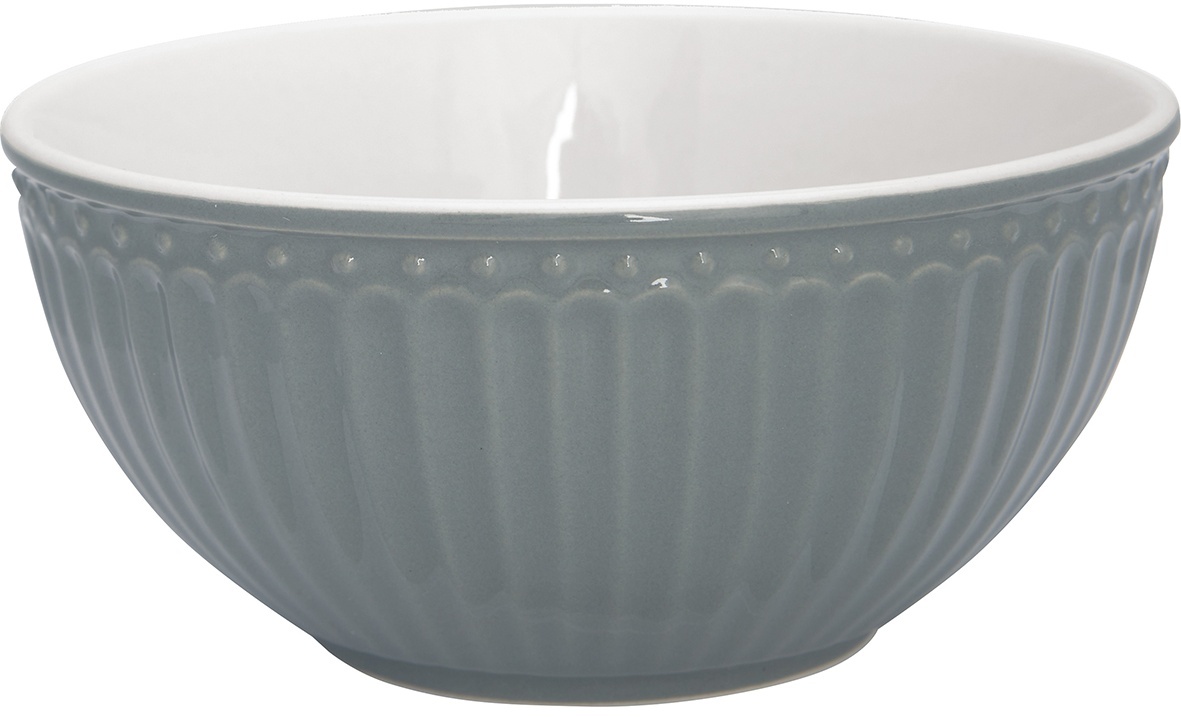 GreenGate Porcelánová miska Alice Stone Grey