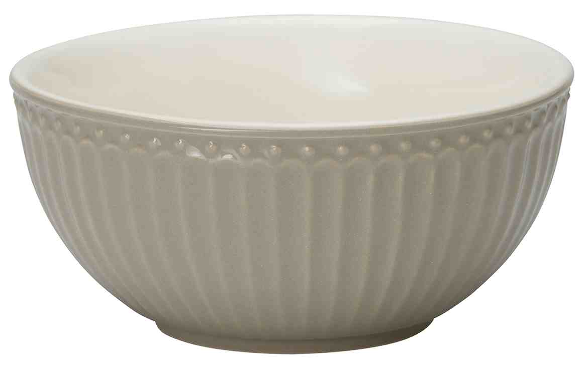 GreenGate Porcelánová miska Alice Warm Grey