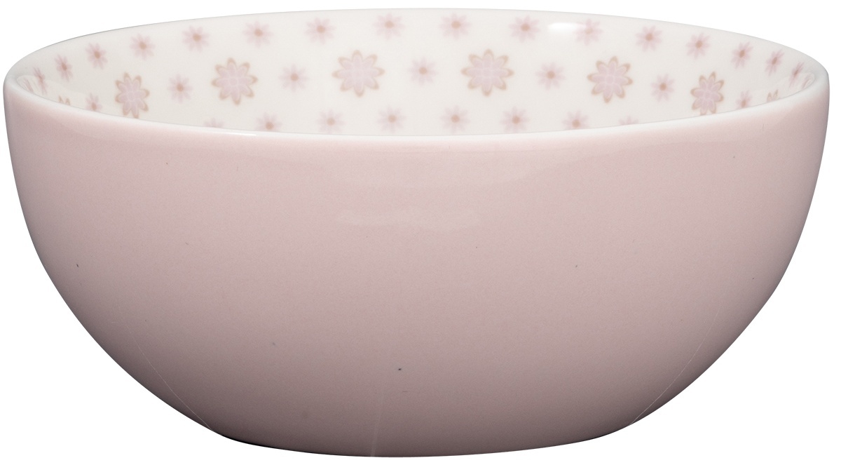 GreenGate Porcelánová miska Sina Dusty Rose