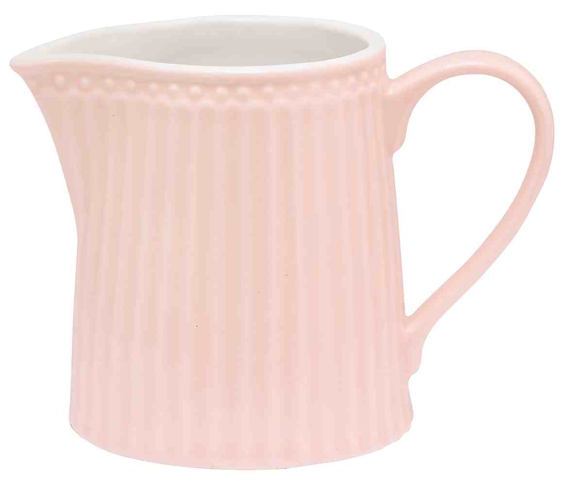 GreenGate Porcelánová mléčenka Alice Pale Pink