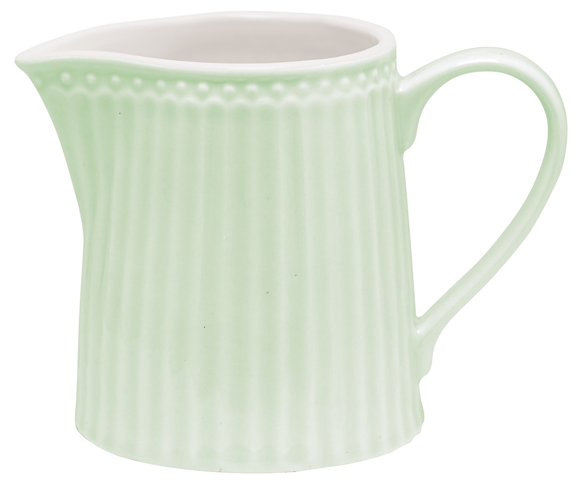 GreenGate Porcelánová mléčenka Alice Pale Green