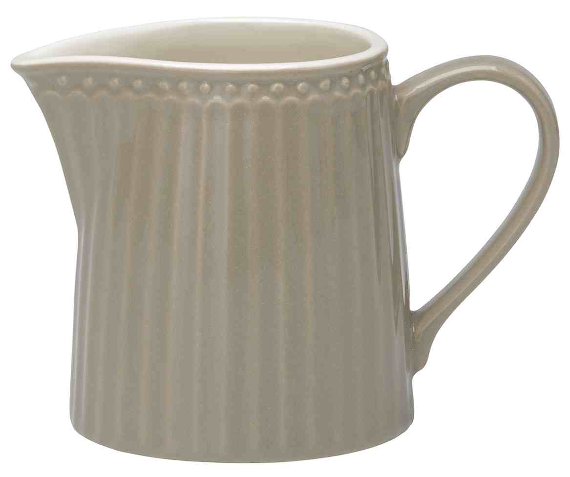 GreenGate Porcelánová mléčenka Alice Warm Grey