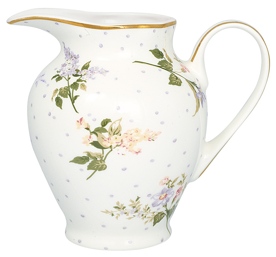 GreenGate Porcelánová mléčenka Asta White