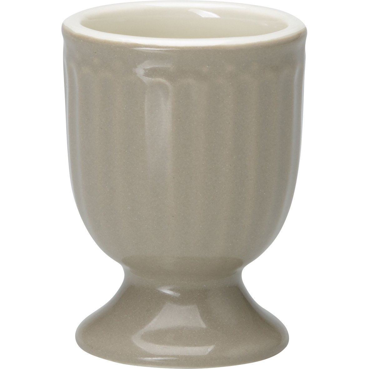 GreenGate Keramický kalíšek na vajíčko Alice Warm Grey