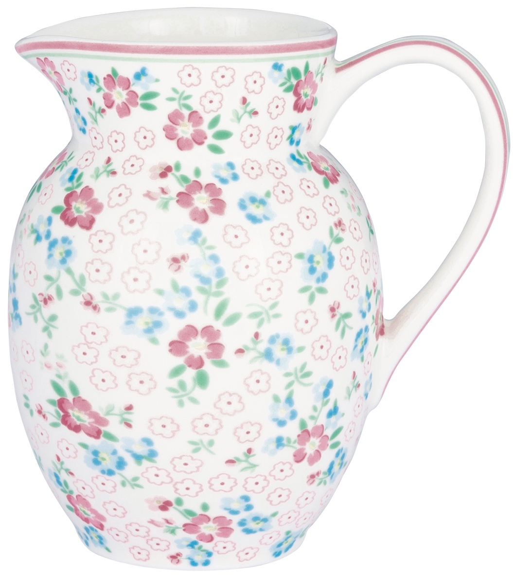 GreenGate Porcelánový džbán Allyna White