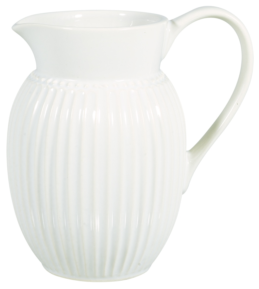GreenGate Porcelánový džbán Alice White malý