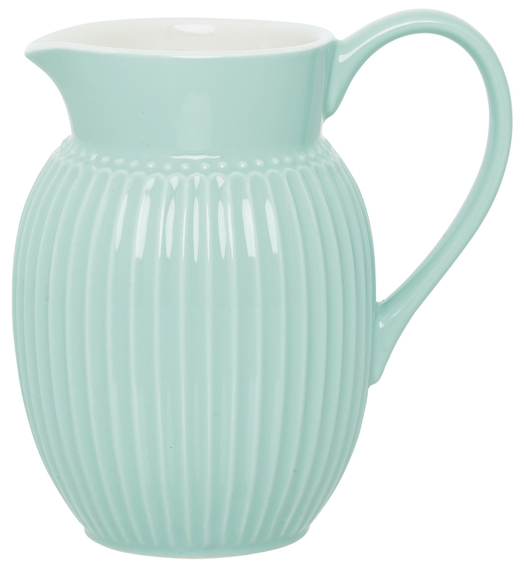 GreenGate Porcelánový džbán Alice Cool Mint malý