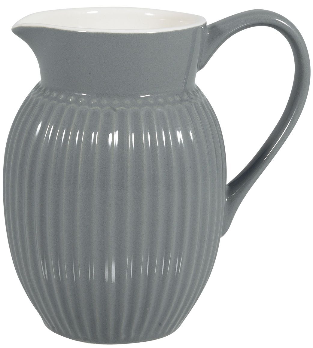 GreenGate Porcelánový džbán Alice Stone Grey malý