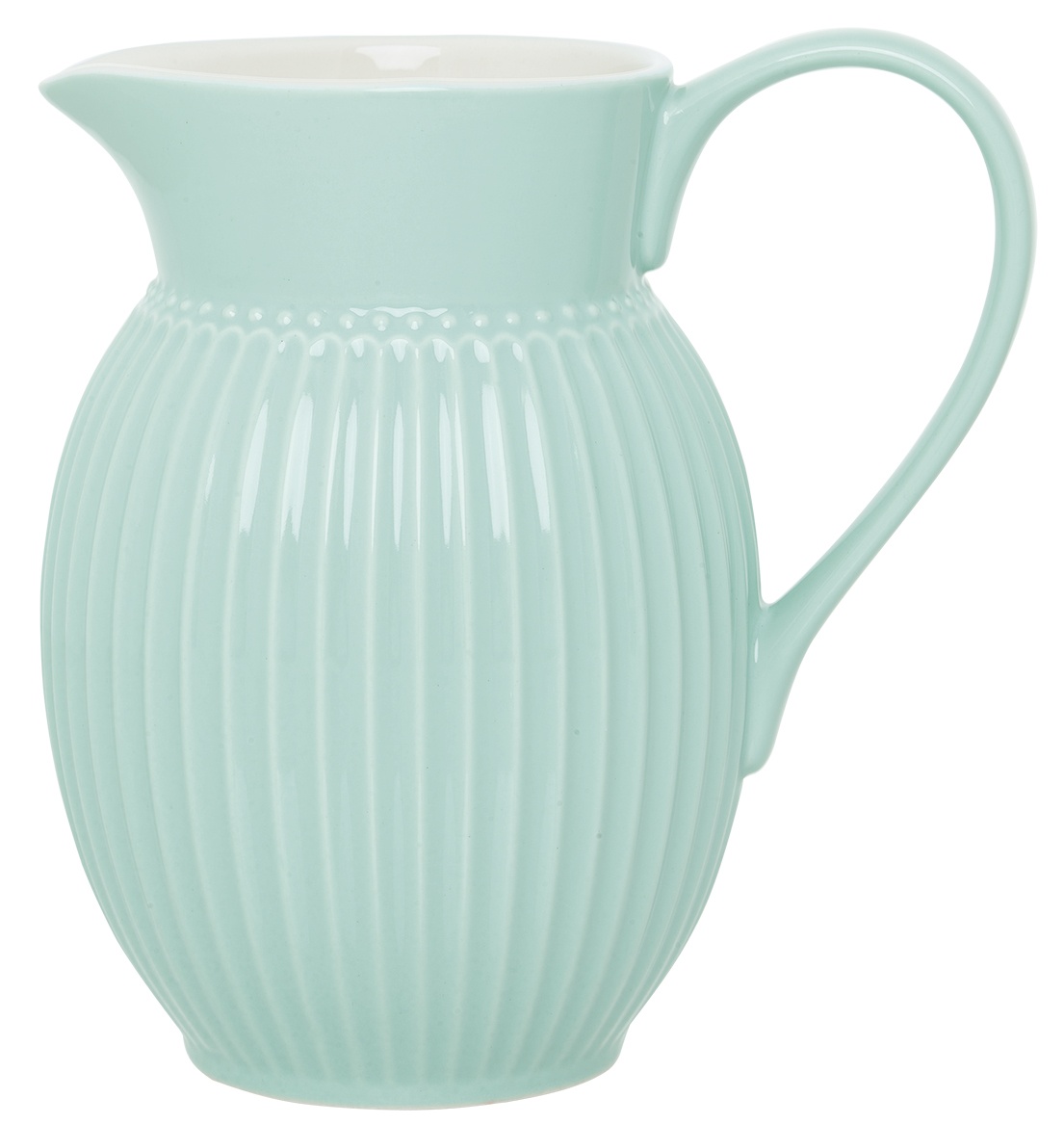 GreenGate Porcelánový džbán Alice Cool Mint velký