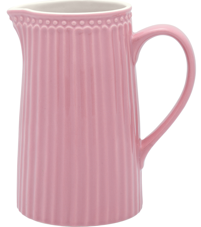 GreenGate Porcelánový džbán Alice Dusty Rose