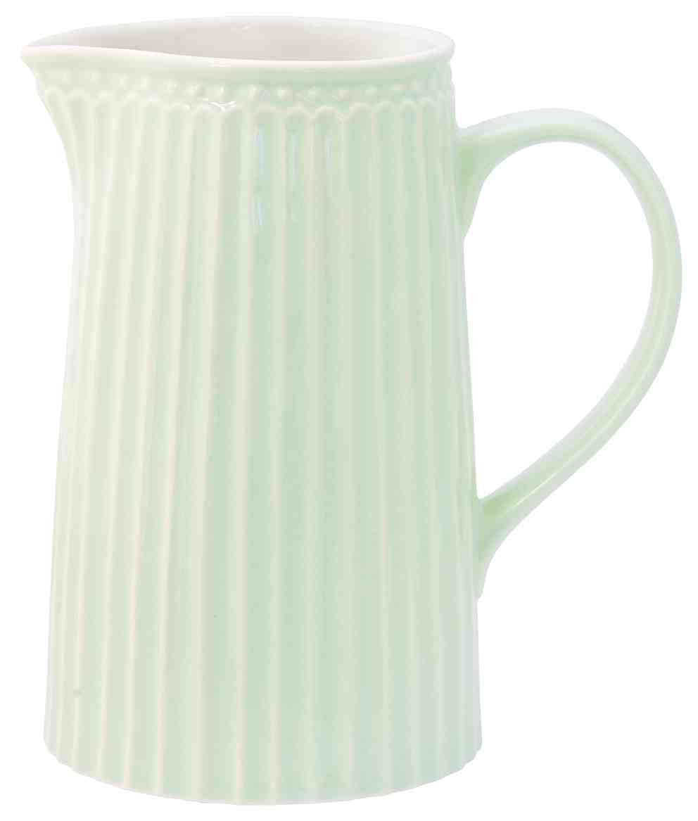 GreenGate Porcelánový džbán Alice Pale Green