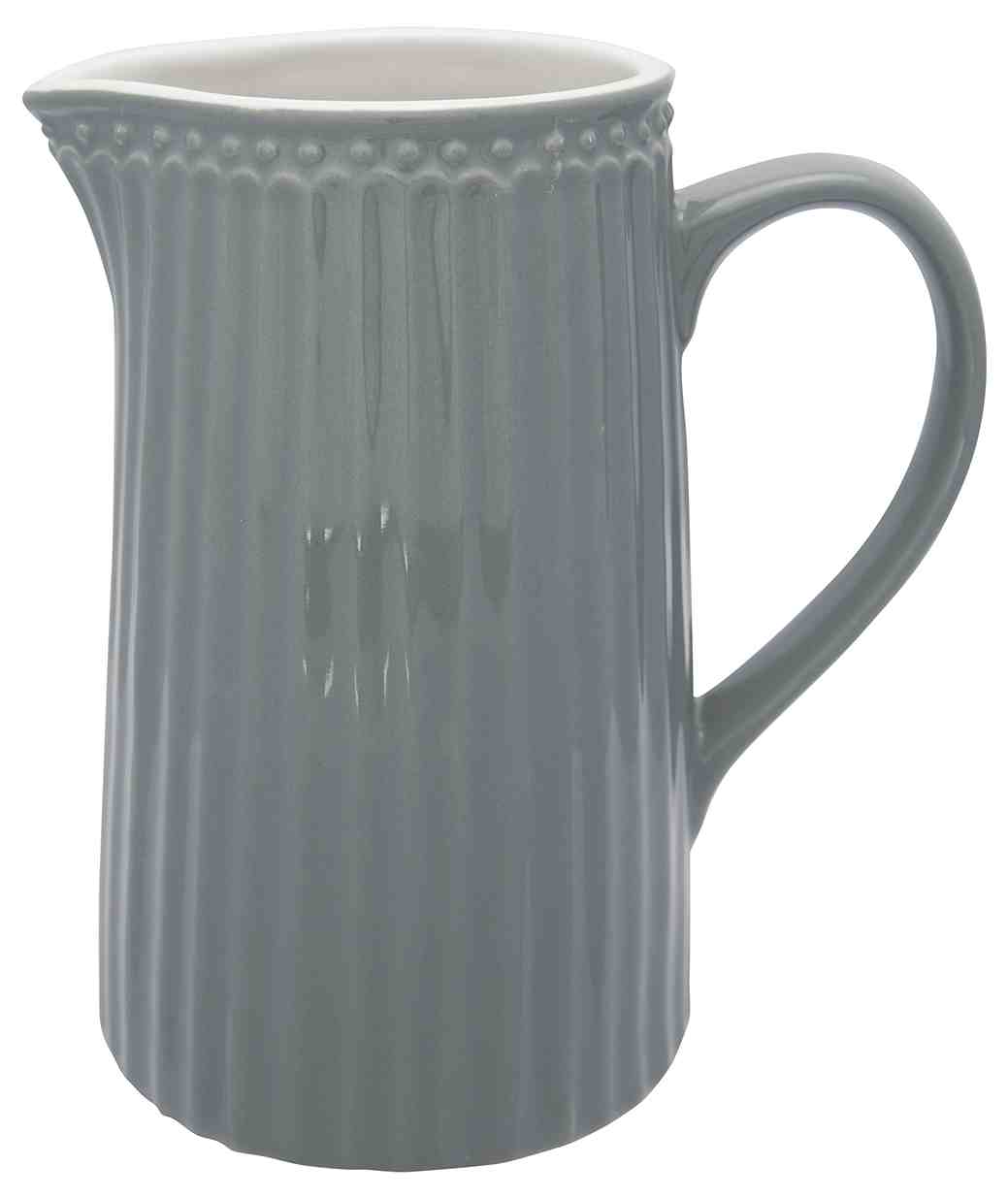 GreenGate Keramický džbán Alice Stone Grey