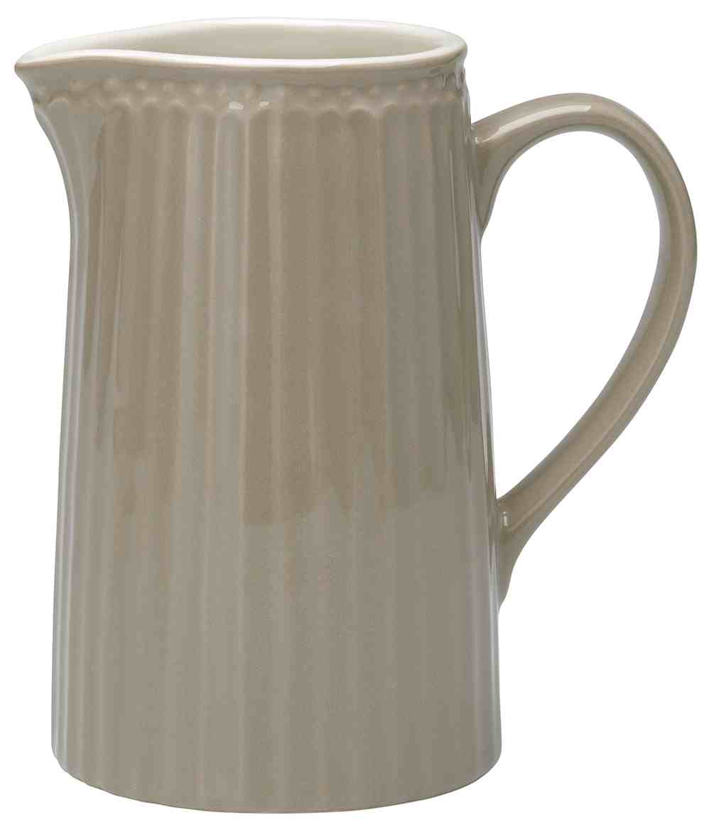 GreenGate Porcelánový džbán Alice Warm Grey