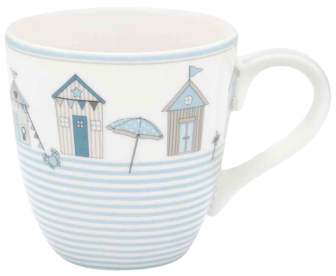 GreenGate Dětský porcelánový hrnek Ellison Pale Blue