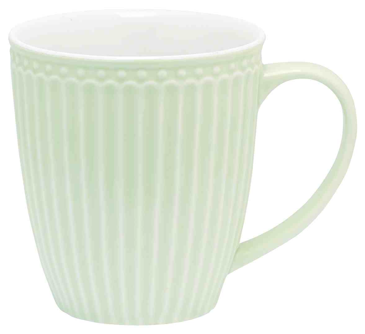 GreenGate Porcelánový hrnek Alice Pale Green
