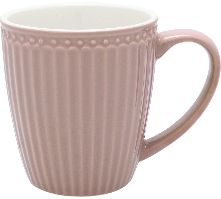 GreenGate Porcelánový hrnek Alice Hazelnut Brown