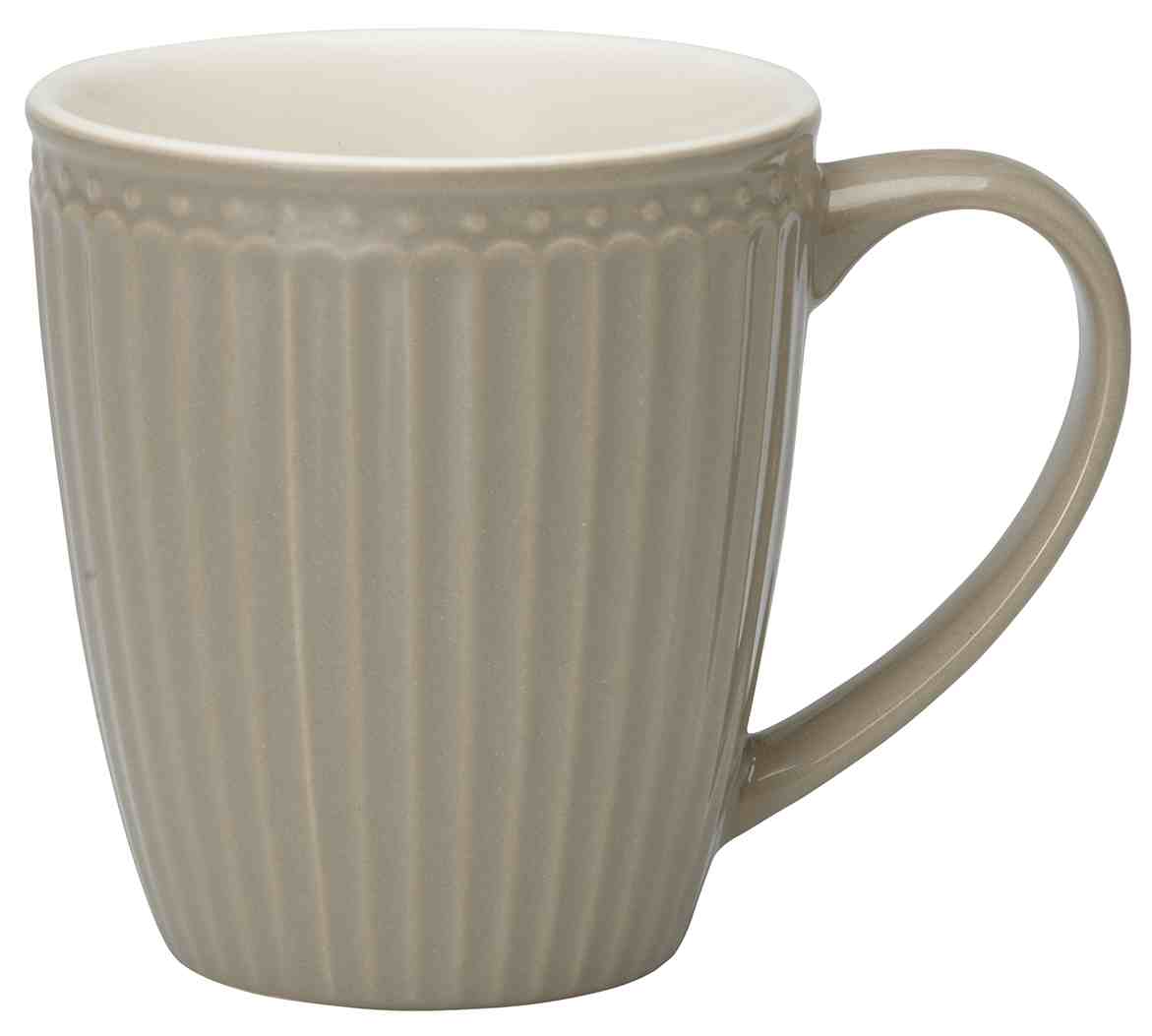 GreenGate Porcelánový hrnek Alice Warm Grey