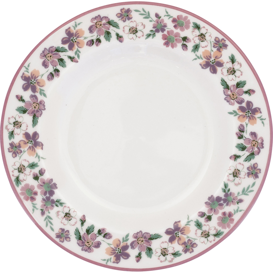 GreenGate Porcelánový dezertní talíř Marie Dusty Rose