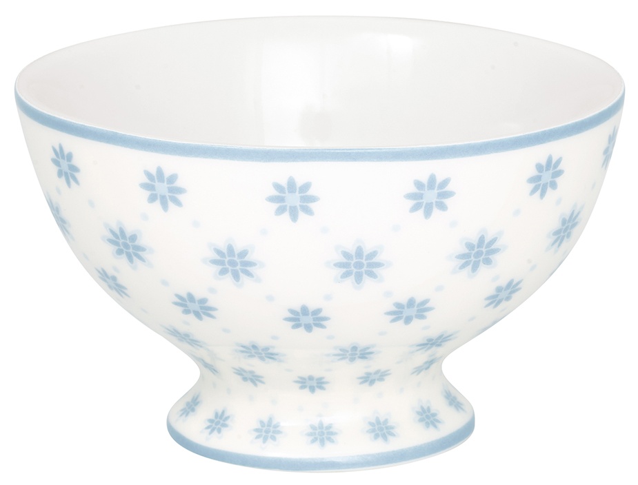 GreenGate Porcelánová miska na nožce Laurie Pale Blue