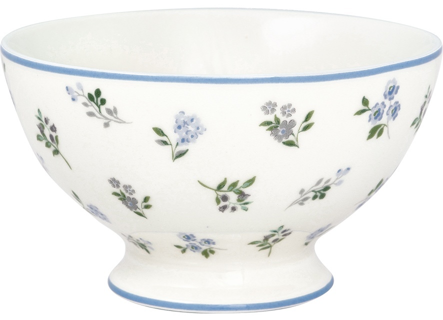 GreenGate Porcelánová polévková miska Christina White