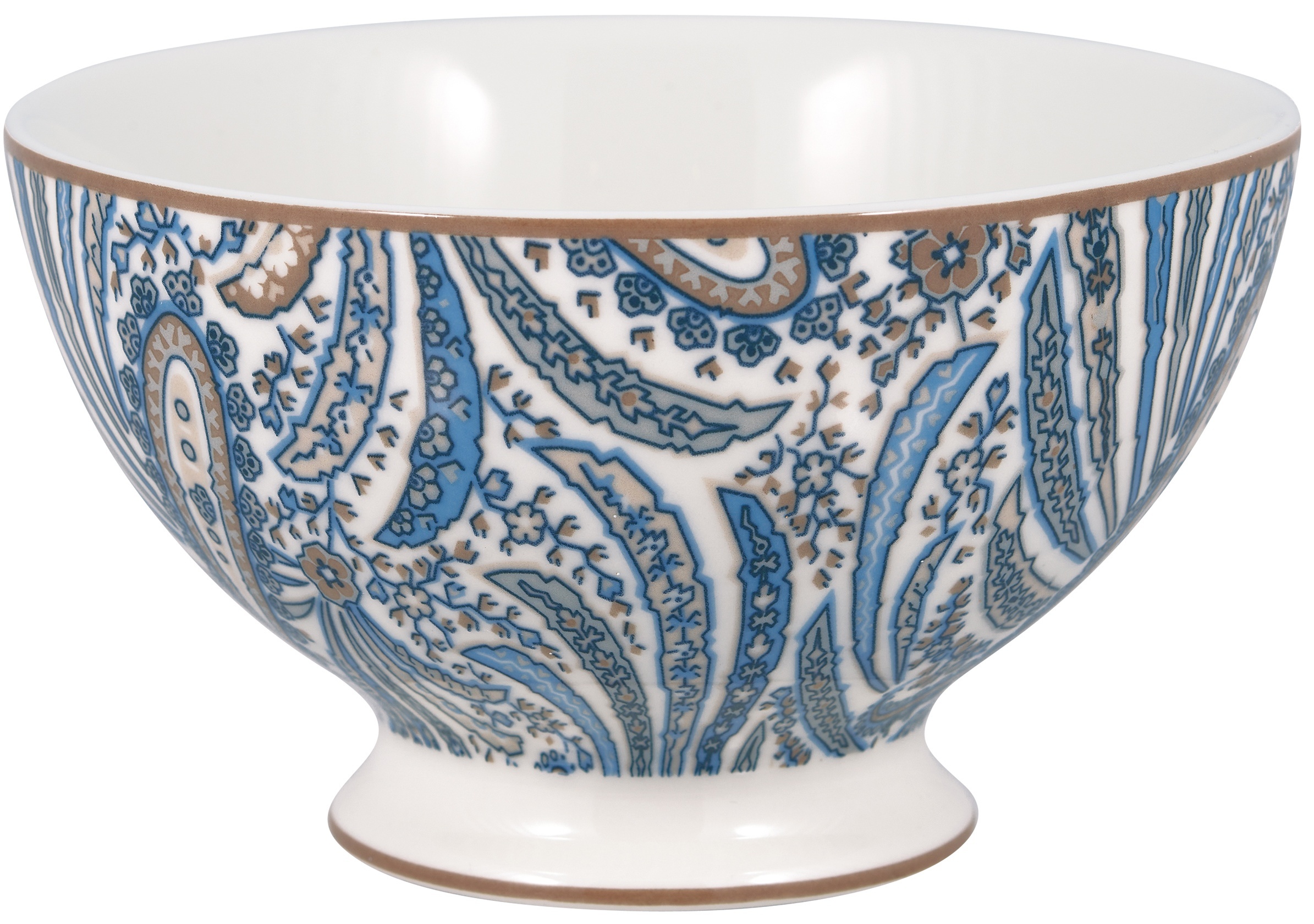 GreenGate Porcelánová polévková miska Elva Beige