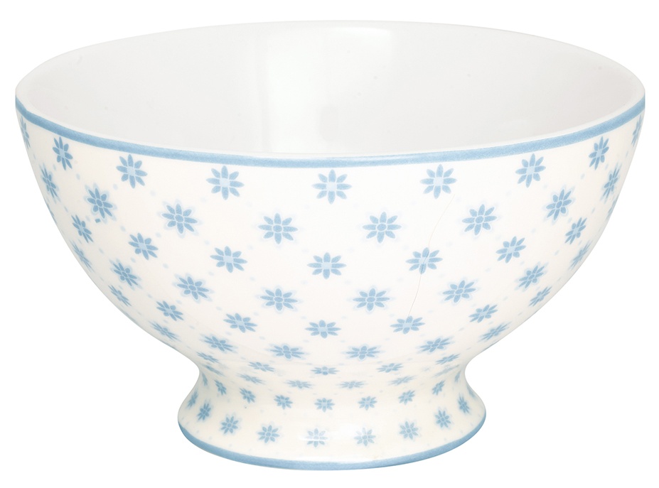 GreenGate Porcelánová polévková miska Laurie Pale Blue
