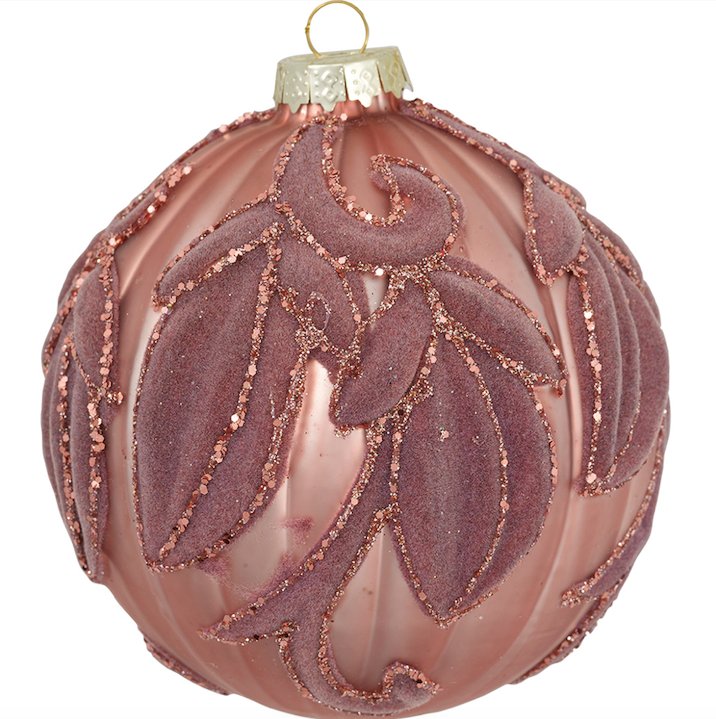 GreenGate Vánoční ozdoba Marie Dusty Rose Large