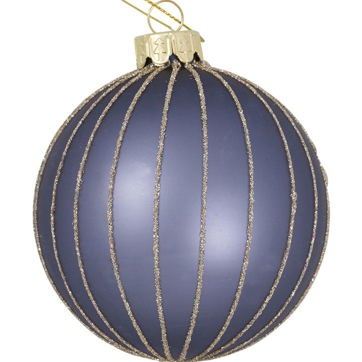 GreenGate Vánoční ozdoba Mozy Grey Glitter