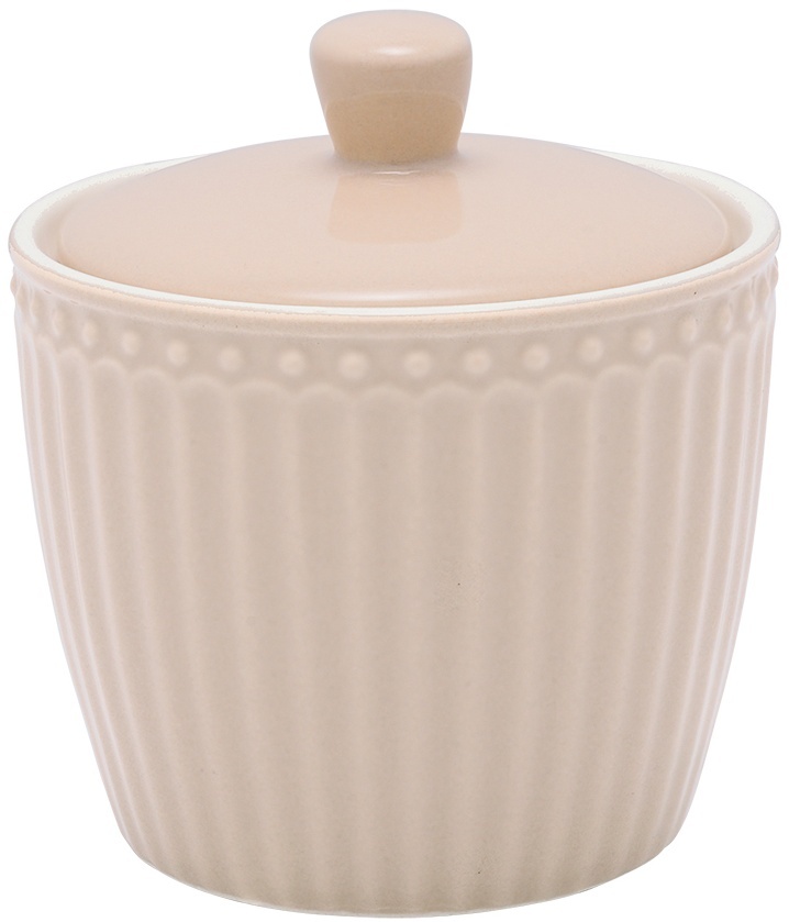 GreenGate Porcelánová cukřenka Alice Creamy Fudge