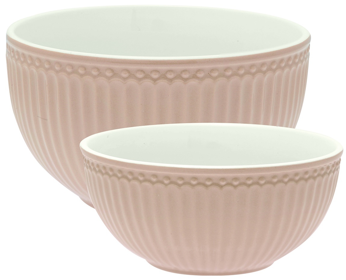 GreenGate Porcelánová sada servírovacích misek Alice Creamy Fudge