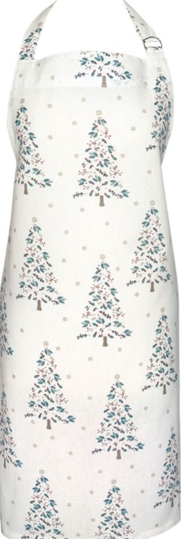 GreenGate Kuchyňská zástěra Lucie Xmas White