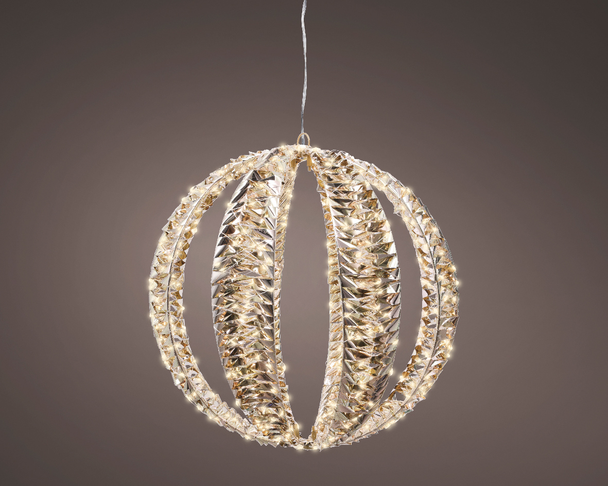 Kaeming Micro LED objekt KOULE, 40 cm, zlatá, venkovní, KSD