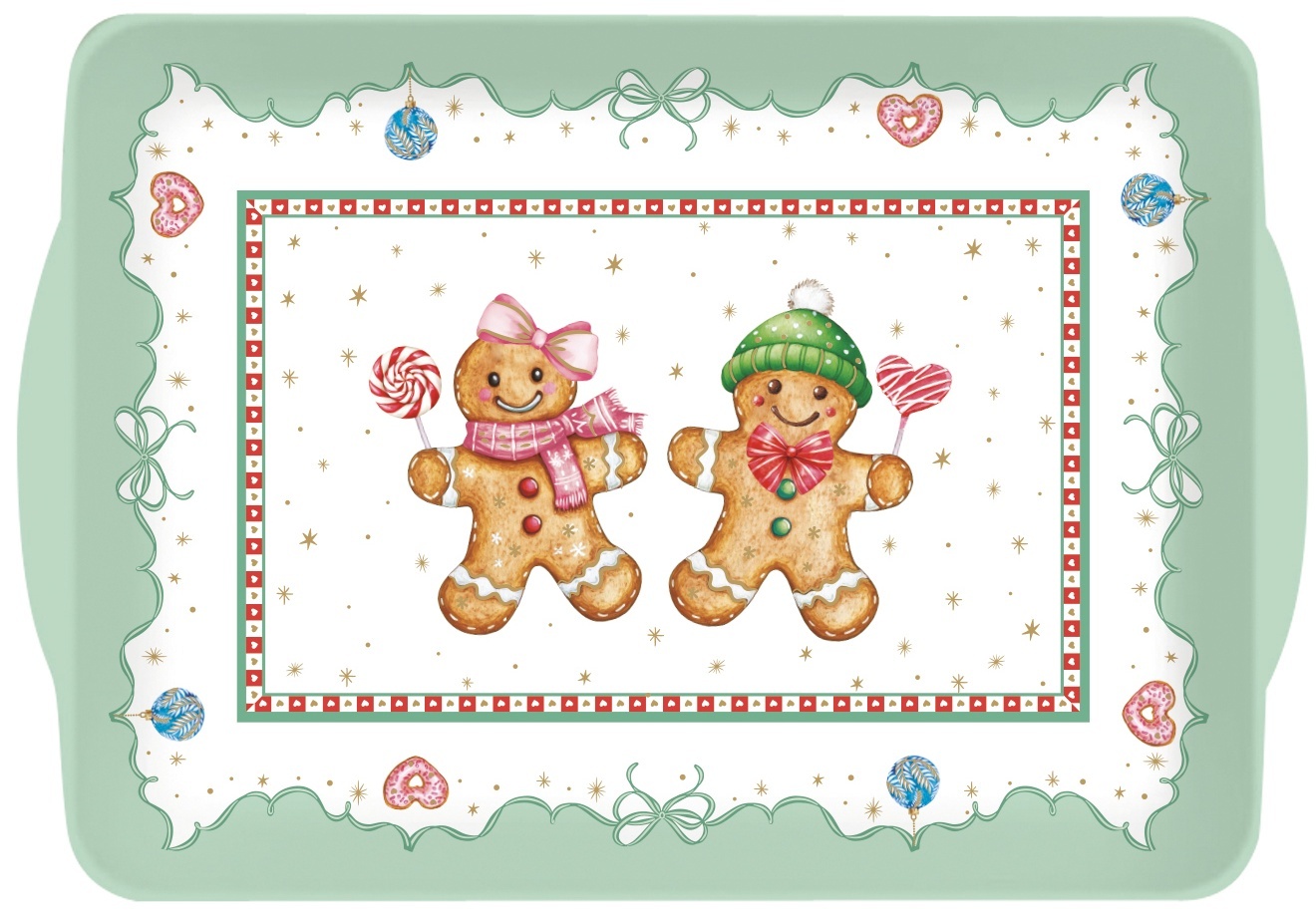 Easy Life Plastový servírovací tác Sweet Christmas