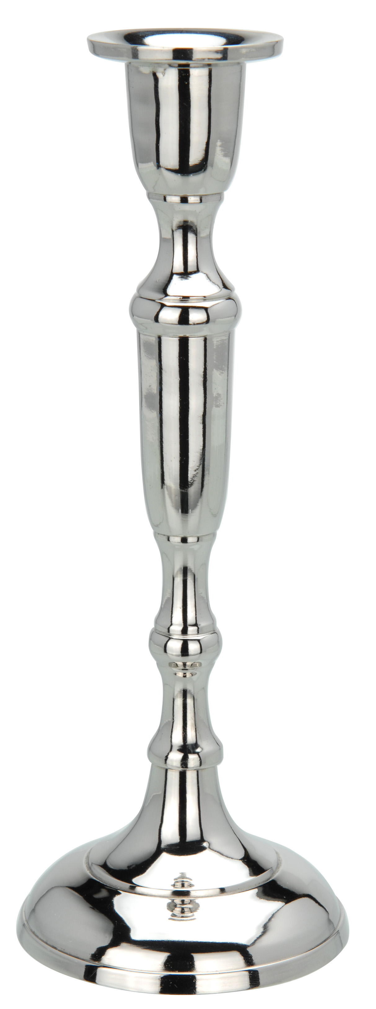 H&L Stříbrný kovový svícen Hight 20cm, varianta C