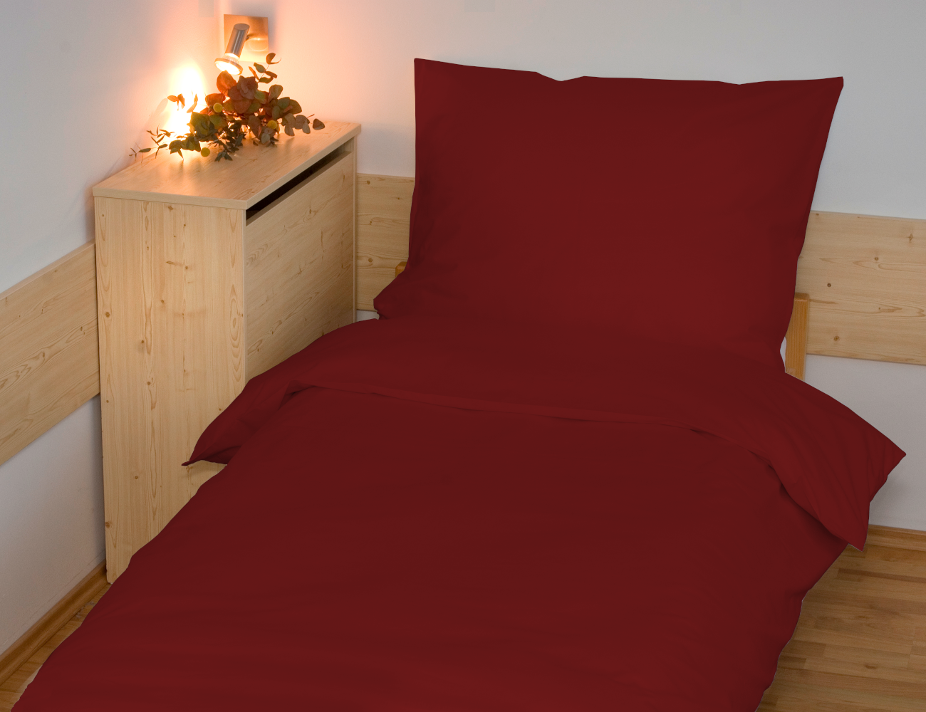 Povlečení francouzské bavlna UNI 240x200,70x90 vínové