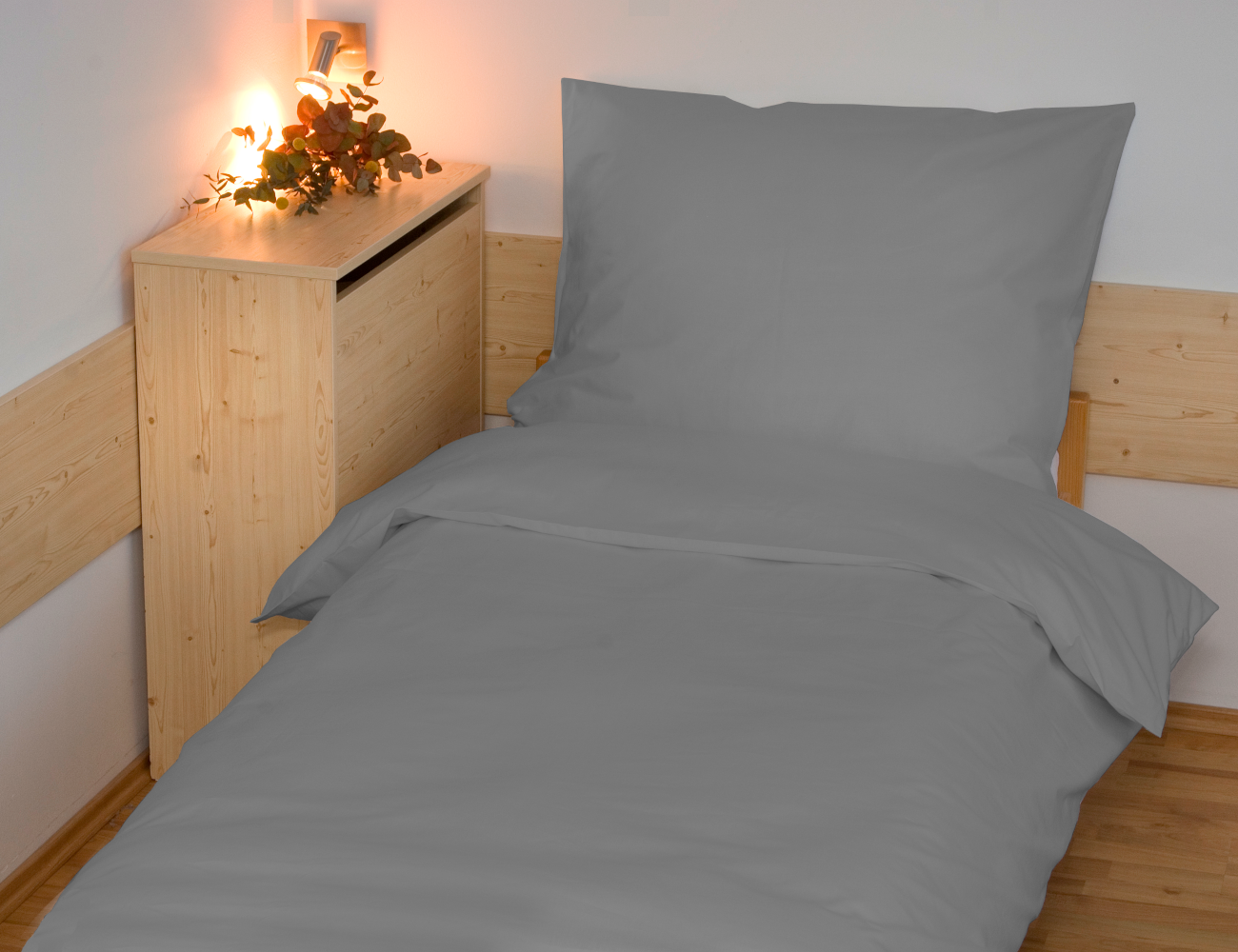 Povlečení francouzské bavlna UNI 240x200,70x90 antracit