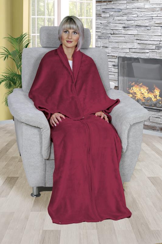 TV pytel micro 150x180cm vínový