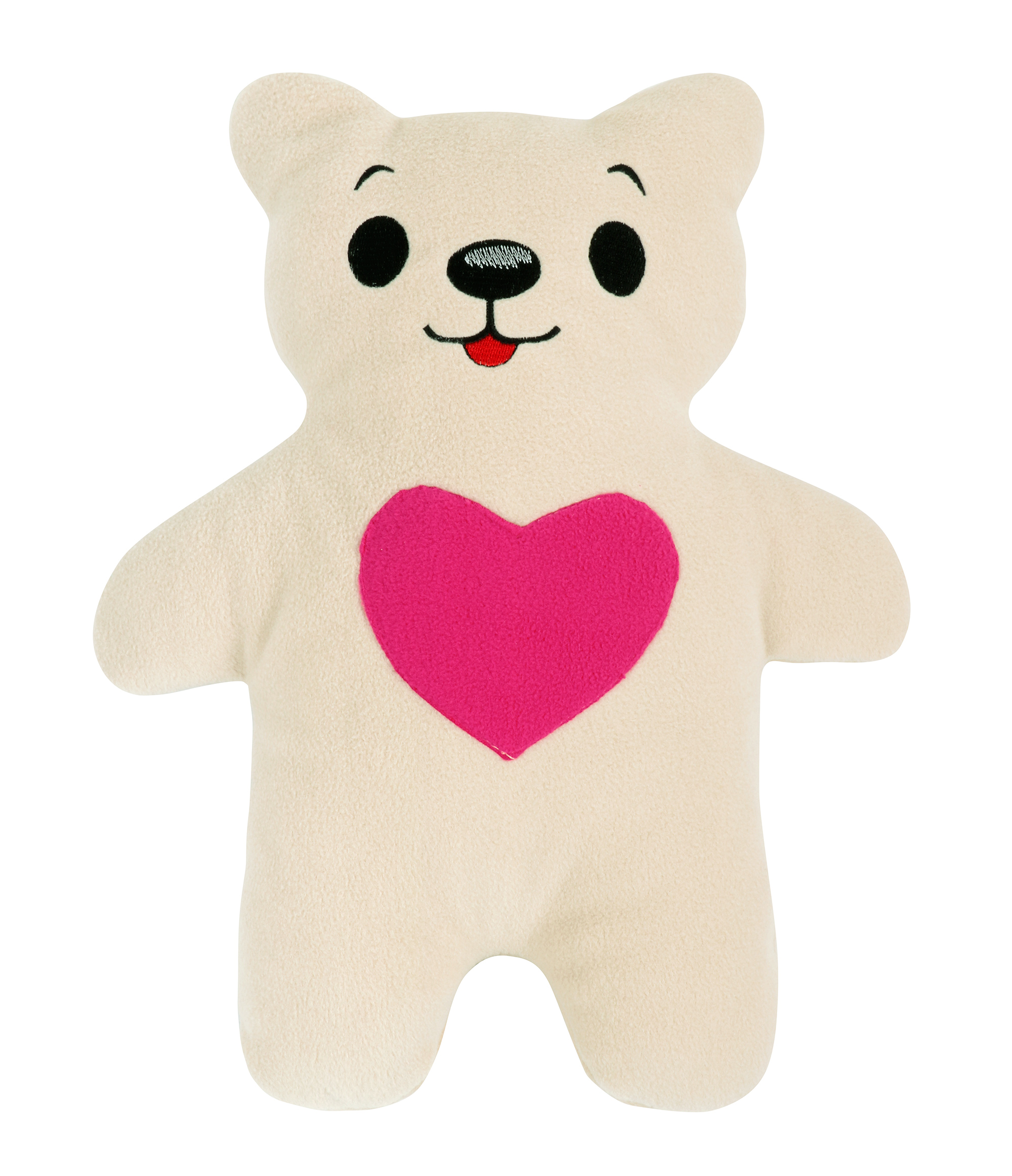 Tvarovaný polštářek medvídek se srdcem