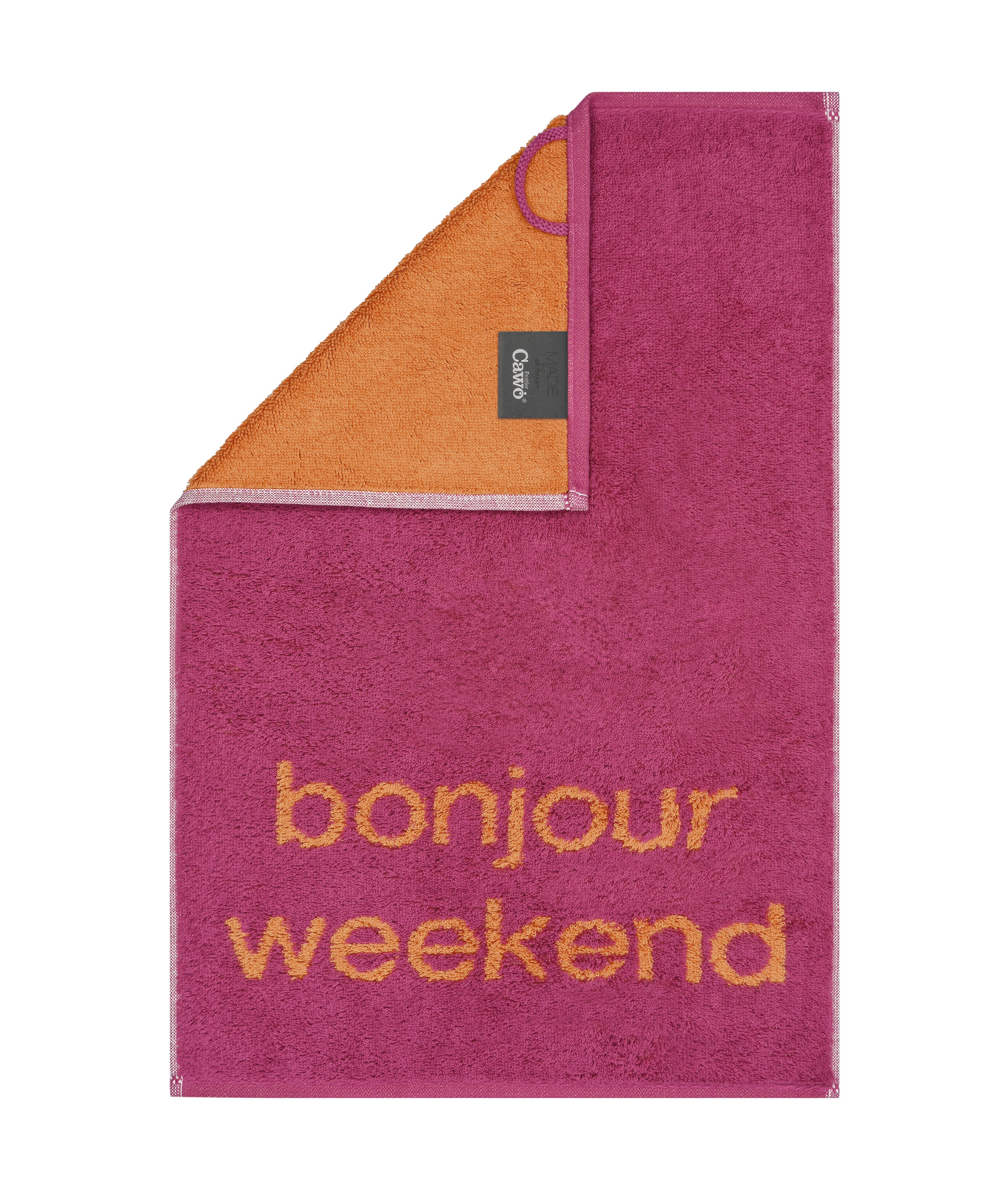 Ručník pro hosty Postcard Towels – bonjour weekend, 30 × 50 cm, CAWÖ