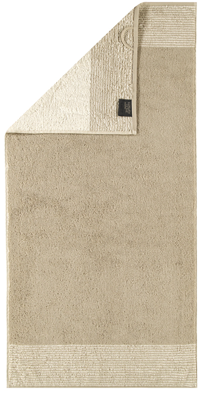 Ručník Luxury Home Two-Tone 590 – písková, různé velikosti, CAWÖ Velikost: 50x100 cm