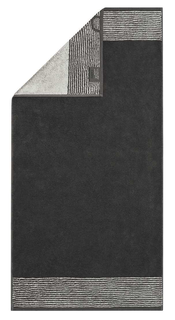 Ručník Luxury Home Two-Tone 590 – čedičová, různé velikosti, CAWÖ Velikost: 30x50 cm