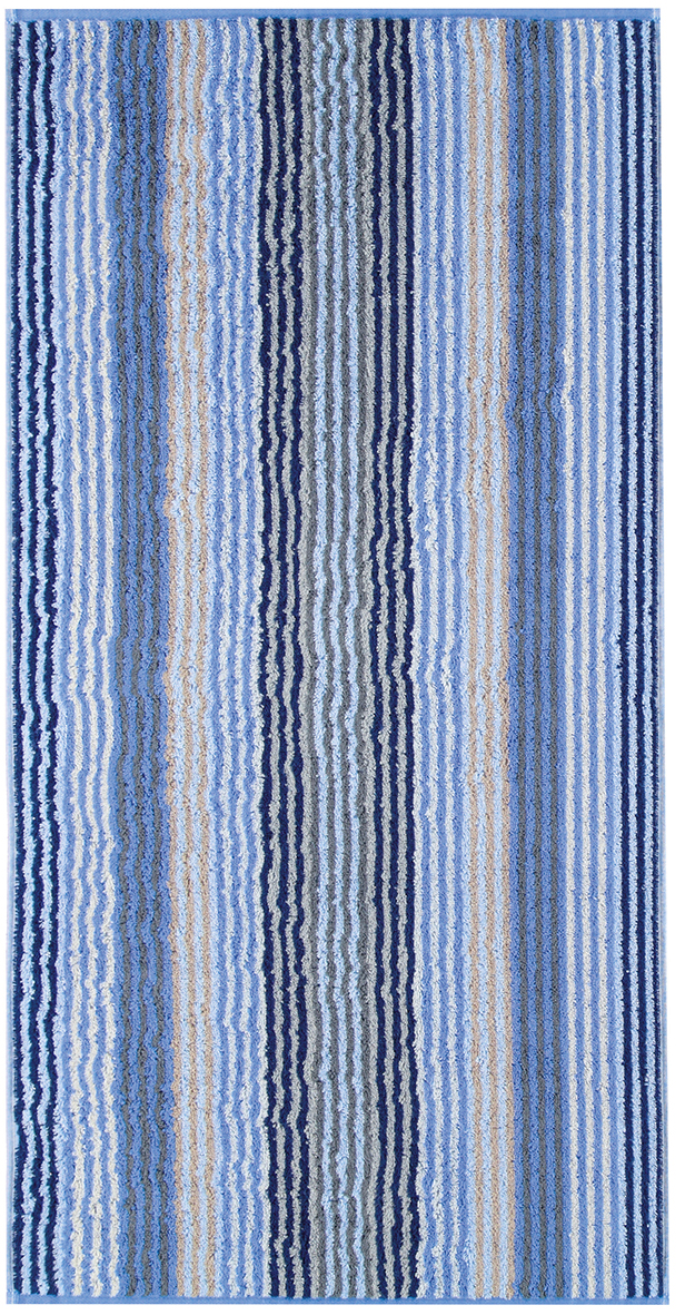 Ručník Unique Streifen 944 – safírová, různé velikosti, CAWÖ Velikost: 70 x 140 cm