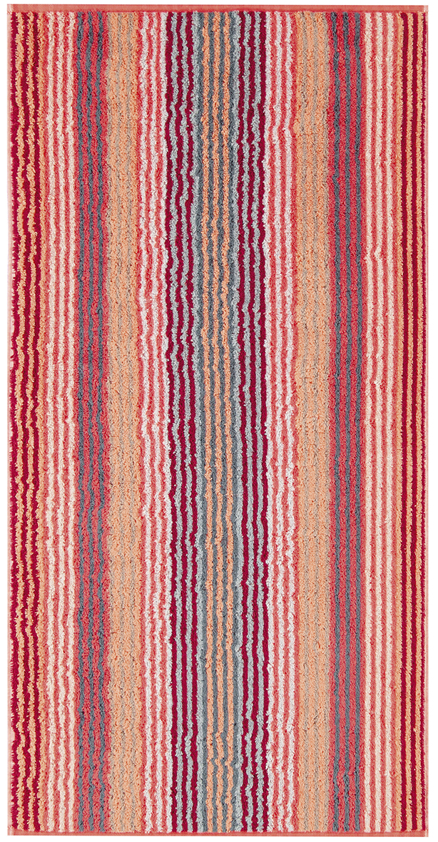 Ručník Unique Streifen 944 – korálová, různé velikosti, CAWÖ Velikost: 50x100 cm