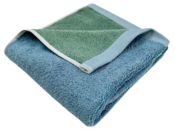 Ručníky BIO DOUBLE FACE, 006 Blau-Grün, více rozměrů, Framsohn Výška cm: 100, Šířka cm: 50