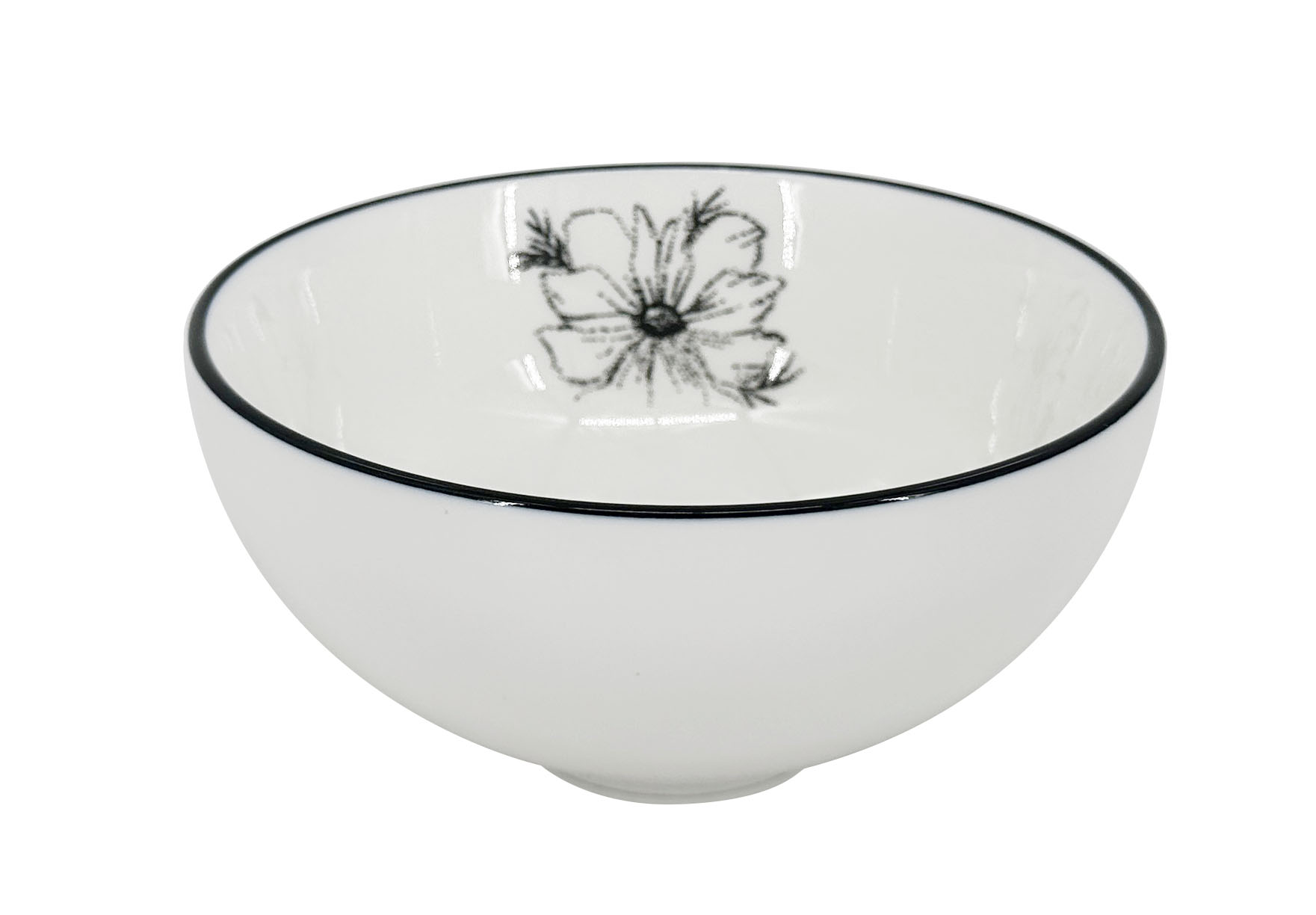 by inspire Miska Alba Dash Bloom, ⌀ 15 cm, černá kytka