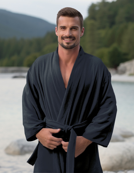 Župan Unisex CASA, 180 tmavě šedá, více velikostí, Framsohn Velikost: M