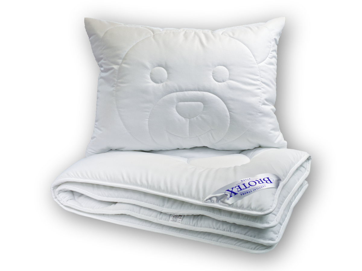 Celoroční dětský set Medvídek - peřinka a polštářek do postýlky