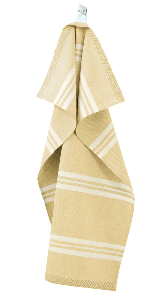 Kuchyňská utěrka MODERN KITCHEN BLOCKSTREIFEN, 002 curry žlutá, 50 × 70 cm, Framsohn