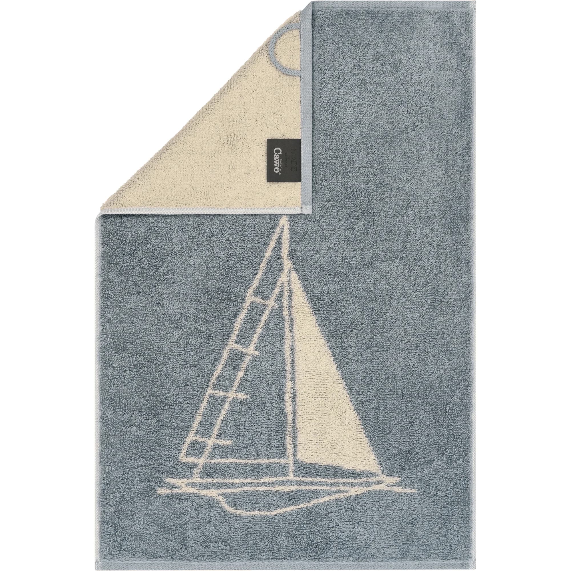 CAWÖ Ručník pro hosty Postcard Towels – Segelboot, 30 × 50 cm